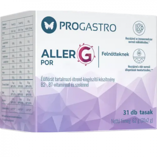 PROGASTRO ALLER G ÉTREND-KIEGÉSZÍTŐ POR FELNŐTT - 31X